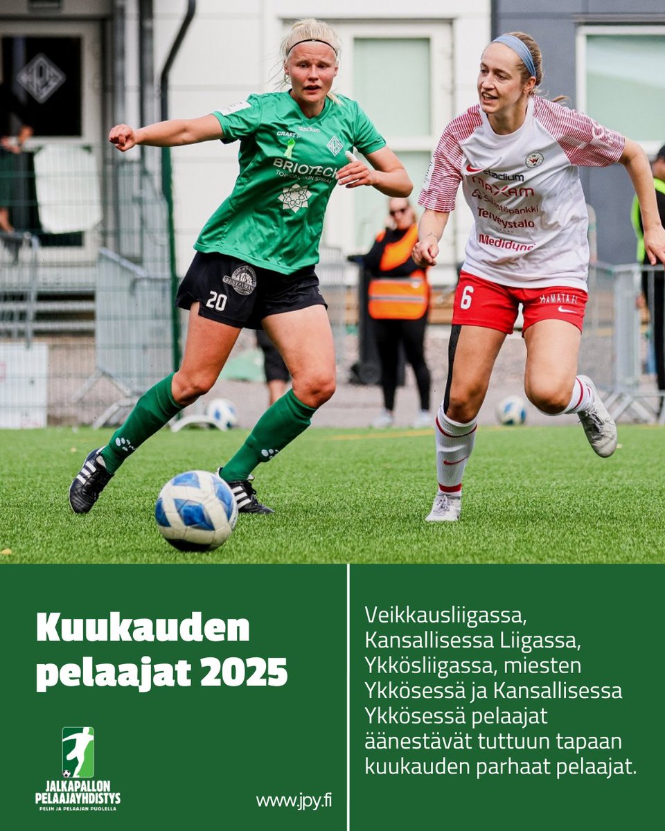 Pelaajan ääni ratkaisee 🗳️

🔗jpy.fi/fi/uutiset/pel…

#pelaajayhdistys