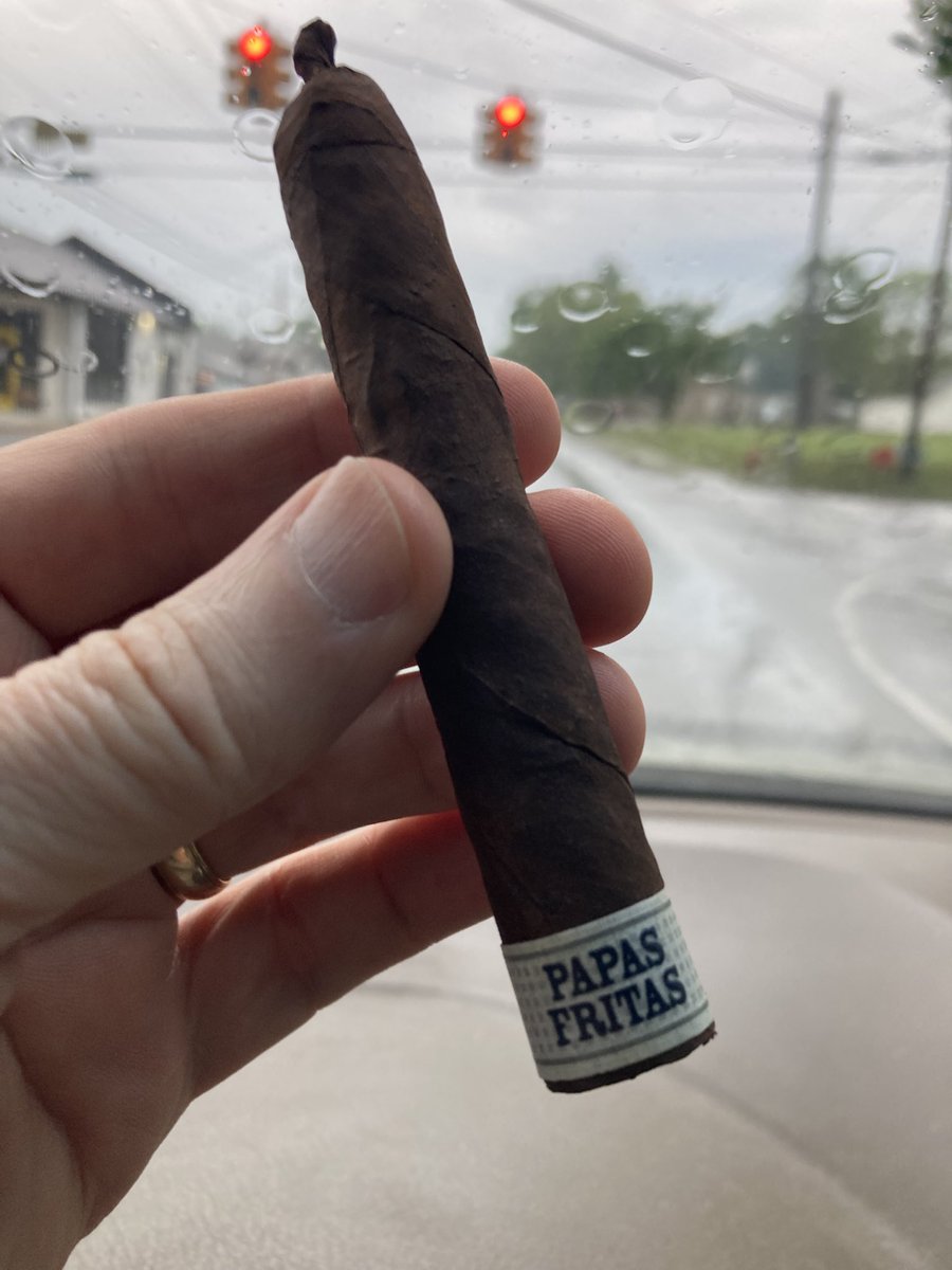 A rainy morning drive.