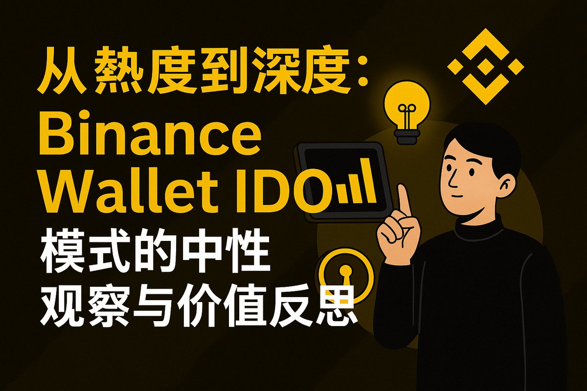Xiaohe085's tweet photo. 从热度到深度：@BinanceWallet IDO 模式的中性观察与价值反思

最近看到很多关注币安钱包 IDO 和 Alpha 的讨论，各种观点都有，贬褒不一。

不可否认的是币安钱包的一系列动作确实为近期沉闷的加密市场带来了生机和热度。

在加密市场逐渐走出泡沫���事、回归价值建设的当下，币安钱包的崛起为我们带来了哪些价值反思？

@heyibinance @cz_binance 

🧵