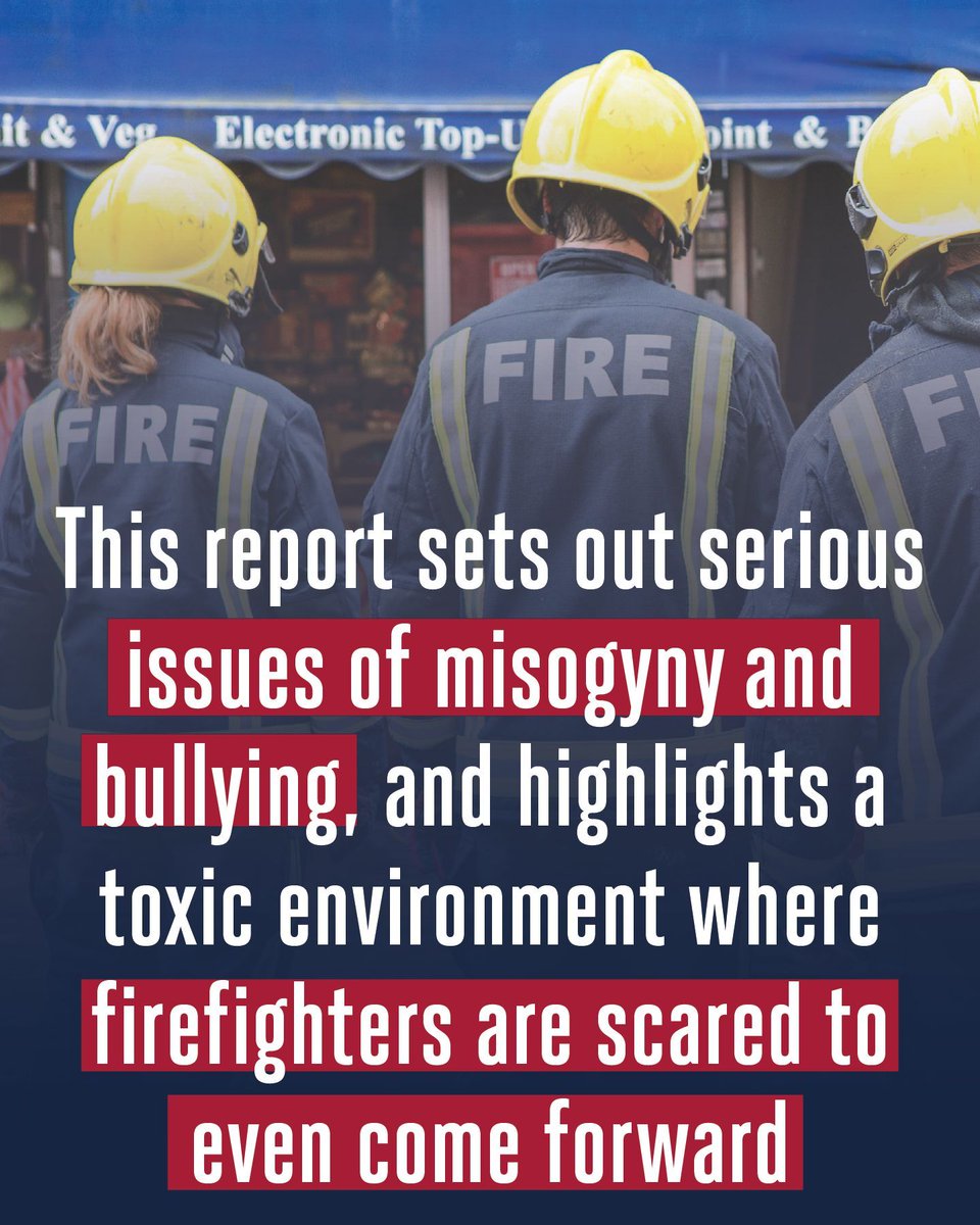 Damning report has revealed misogyny and disrespect are rife in Leicestershire fire service.

The inspectorate has found overwhelming evidence showing senior leadership displaying toxic behaviours, particularly to women.

FBU Adam Taylor said, "This report must act as a wake-up
