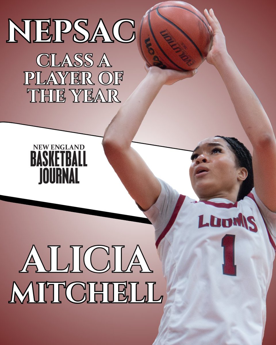 New England Basketball Journal (@nehoopjournal) on Twitter photo Our inaugural NEPSAC Class A Girls Player of the Year: Alicia Mitchell.
The center on another Loomis Chaffee title team, Mitchell said her developed appreciation for film study and conditioning led to growth.
Read <a href="/ethman43/">Ethan Fuller</a>'s interview with Mitchell: basketballjournal.com/2025/04/24/202… Our inaugural NEPSAC Class A Girls Player of the Year: Alicia Mitchell.
The center on another Loomis Chaffee title team, Mitchell said her developed appreciation for film study and conditioning led to growth.
Read <a href="/ethman43/">Ethan Fuller</a>'s interview with Mitchell: basketballjournal.com/2025/04/24/202…