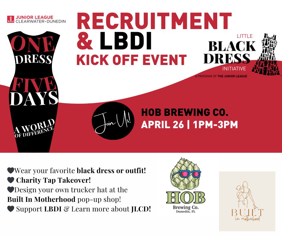 🎉 Join us at HOB Brewing Co. on 4/26 from 1-3 PM to kick off #LBDI 2025! Wear black, sip from our charity tap, design your own trucker hat, and learn more about JLCD. Let’s raise awareness &amp; funds together! #JLCDWearsLBD #JLofCD