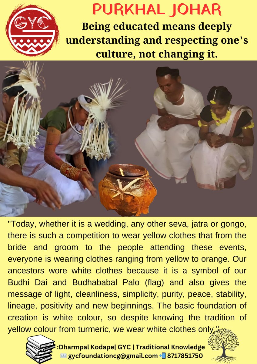 ' The basic foundation of creation is white colour, so despite knowing the tradition of yellow colour from turmeric, we wear white clothes only."