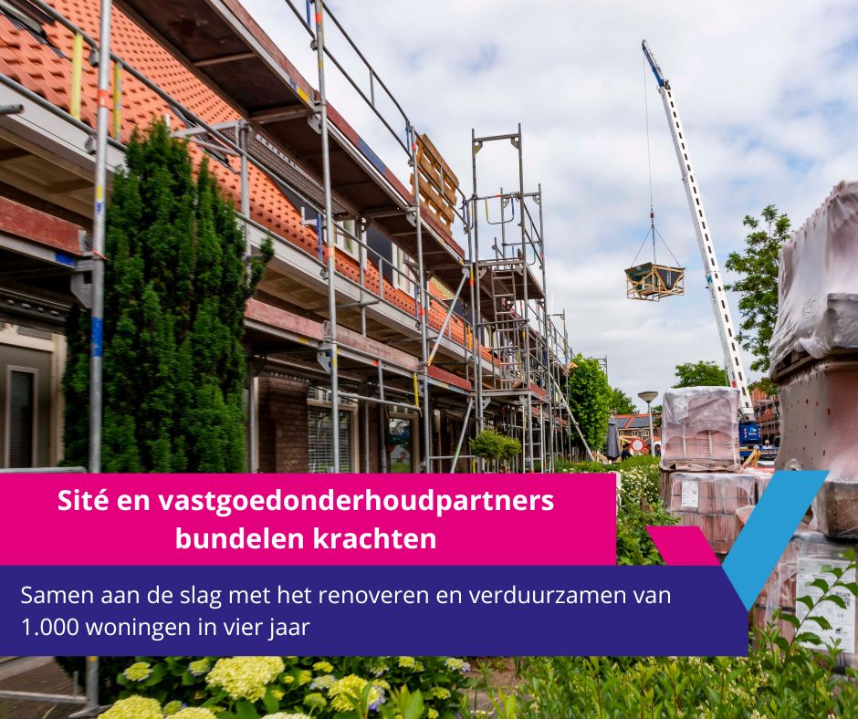 Vandaag hebben Sité en vier bouwpartners de intentie naar elkaar uitgesproken voor een langdurige, resultaatgerichte samenwerking. We bundelen onze krachten om minimaal de komende vier jaar met elkaar 250 woningen per jaar te renoveren en te verduurzamen. tinylink.info/10LQe