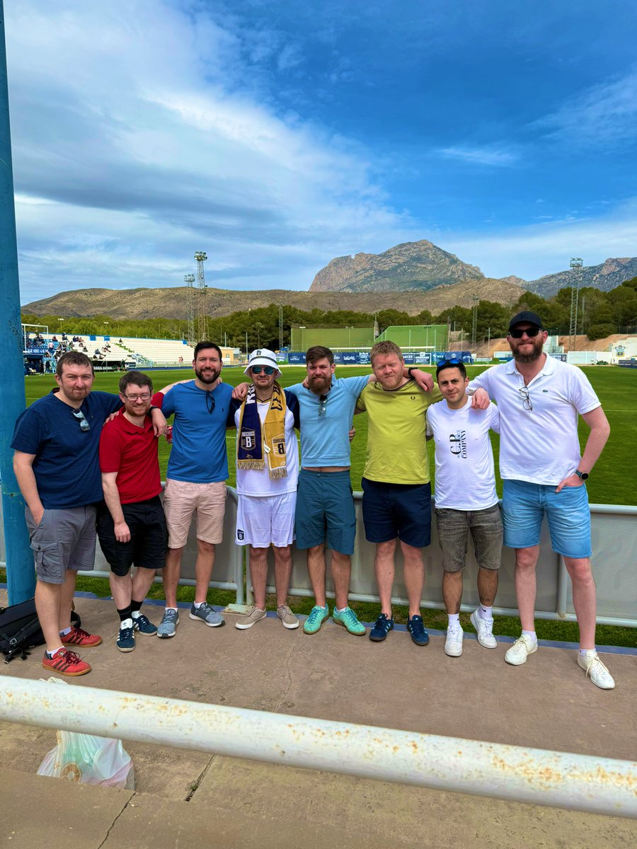 Lack of C&amp;A on show, but representing the Big Man <a href="/thecitygent/">Mike Harrison - Editor - The City Gent (P)</a> at <a href="/CFBenidorm/">BenidormCF</a> last Sunday. #bcafc #bantams