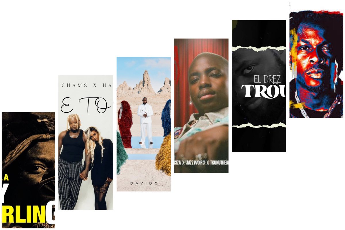 6 SONGS YOU NEED TO HEAR THIS WEEK 🎵

1.<a href="/davido/">Davido</a> - With You ft <a href="/Omah_Lay/">Omah Lay</a> 🇳🇬
2.El drez ft Yo B - Trouble 🇱🇷
3.<a href="/ciza_sa/">CIZA</a>,<a href="/jazz_worx/">HlugahSA</a> &amp; Thukuthela -Isaka (6am) 🇿🇦
4.<a href="/abigail_chams/">Abigail Chams 🦋</a> &amp; <a href="/harmonize_tz/">Harmonize</a>- Me too 🇹🇿
5.@Chella -My Darling 🇳🇬
6.<a href="/Didibofficial/">JUVENTUS : NUEVA ERA</a> &amp; @DOUPIPAPILLON -ENTRE NOUS DEUX 🇨🇮
