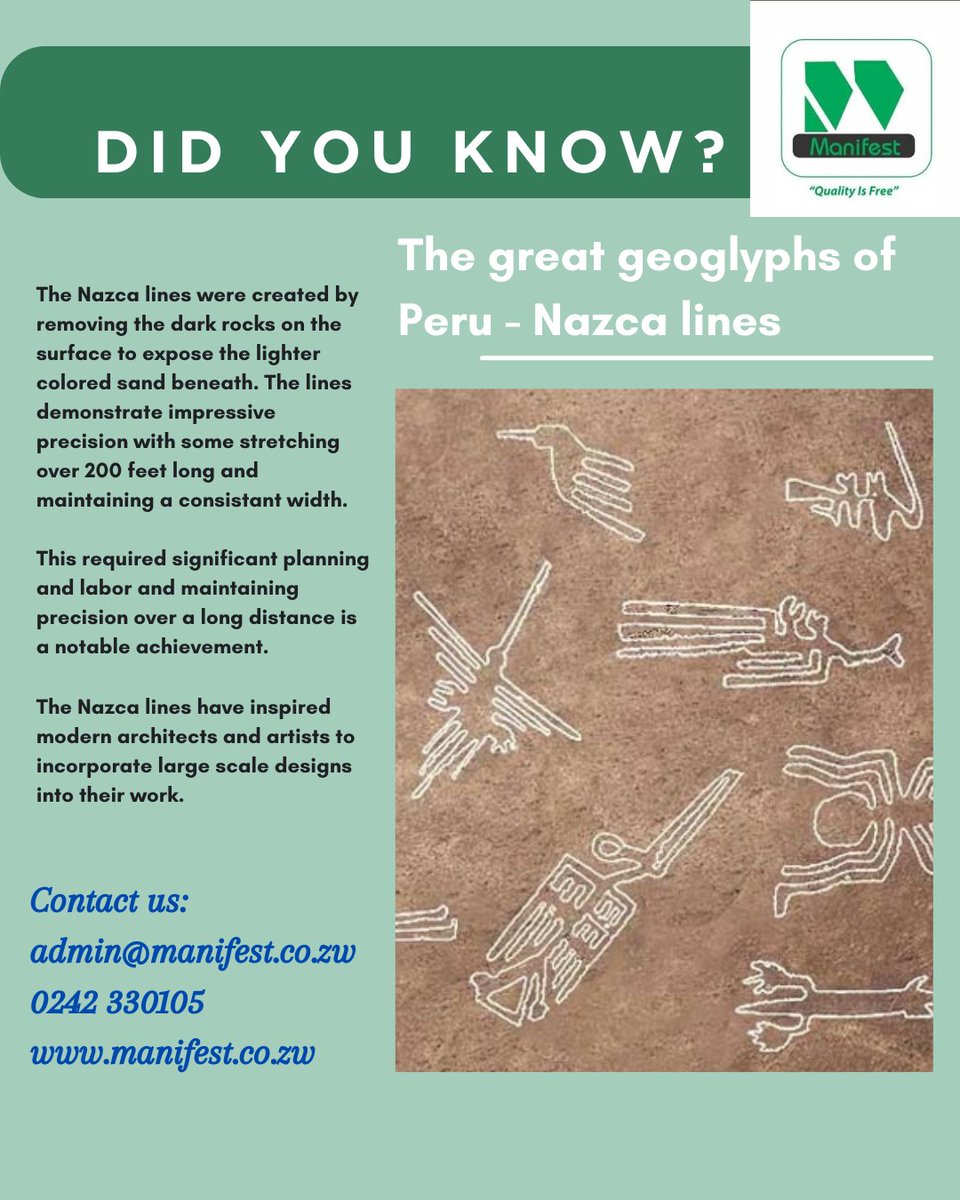 ManifestCS_25's tweet photo. Did you know?

Contact us today! 
☎️ 0242 330105 
📧admin@manifest.co.zw 
🌐https://t.co/J3JngG6TdR 

#construction #building #Civils #contractor #engineering #renovation #redecoration #constructionworks #manifestbuildingandcivilengineering https://t.co/WN0zzdwjLG