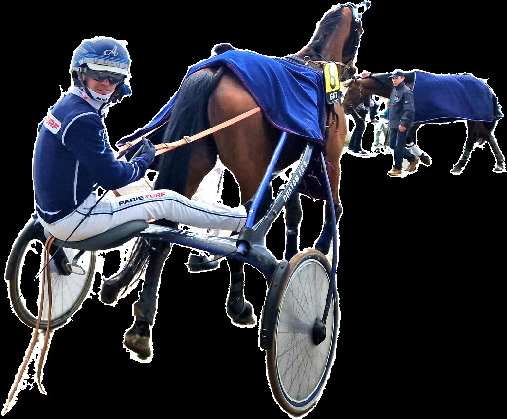 becel_maryvonne's tweet image. Une photo de Matthieu Abrivard en gros plan et en détourage.
#hippodromedemauredebretagne 
#trotattelé  #sulky