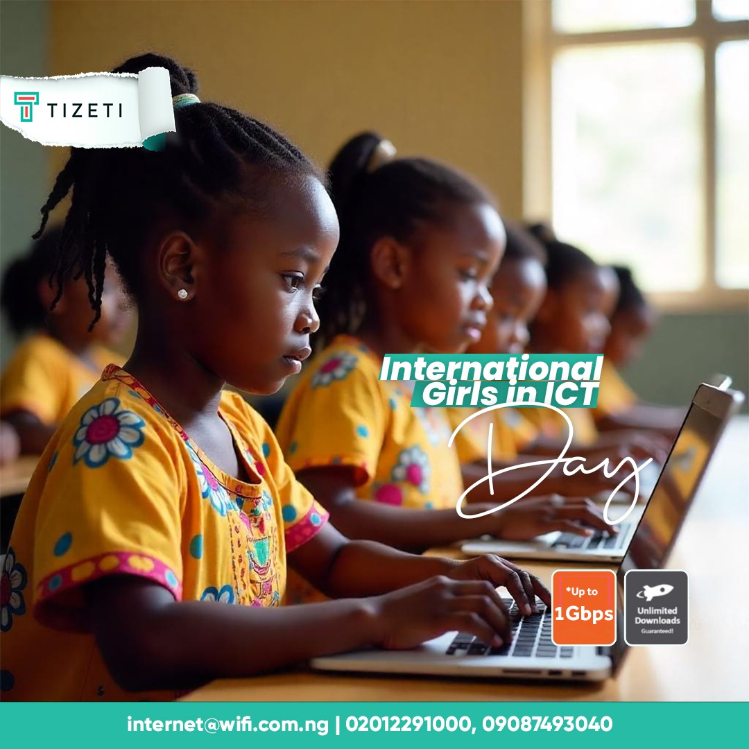 tizeti's tweet photo. 💻🌍 International Girls in ICT Day 🌍💡
Tizeti supports girls in tech by providing unlimited internet to learn, lead, and innovate. We’re bridging the gender gap and championing a future where women thrive in ICT.
#GirlsInICT #TizetiEmpowers #WomenInTech #DigitalInclusion https://t.co/cvNjzxp7sm