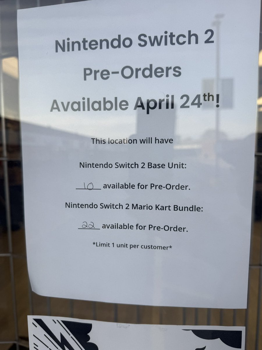 First at my GameStop with about 5 hours to go glad I got here early they don’t have that many #GameStop