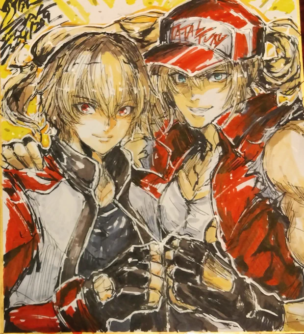 餓狼伝説 City of the Wolves発売記念にテリー&amp;ロックにB・ジェニー再掲。かつてゲーセンに家庭機に熱狂した餓狼達は眠らない…。 #餓狼伝説 