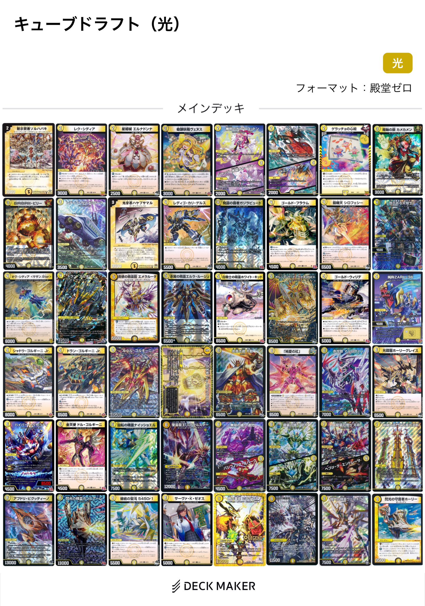 boumokou Cube Draft（デュエルマスターズキューブドラフト
