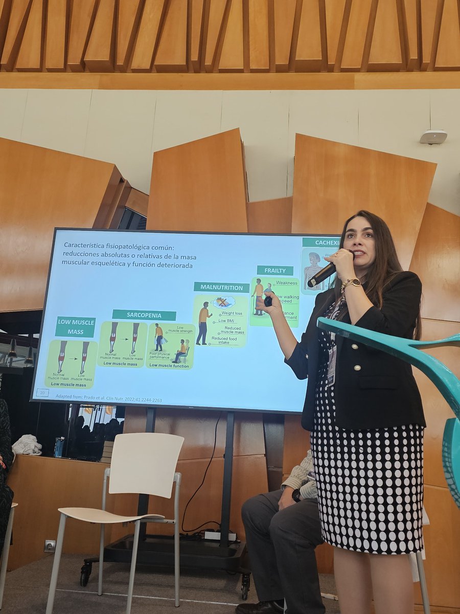 Vamos a tener una epidemia de
✅️ Baja masa muscular
✅️ Baja masa muscular+ función =sarcopenia 
✅️ Baja masa muscular, como criterio #GLIM de #desnutricion 

Great <a href="/DrCarlaPrado/">Carla Prado, PhD, RD, FCAHS</a>  #SENPE2025
