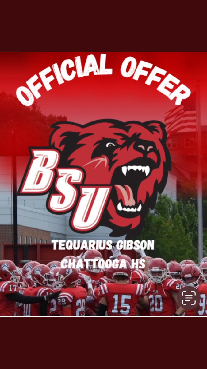 Tequarius Gibson (@quarrygibson) on Twitter photo After talking with <a href="/JosephVerria/">Joseph Verria</a> I am extremely blessed to receive my third offer from <a href="/BridgeStateU/">Bridgewater State University</a>
<a href="/Coach_Moore_BW/">Coach Moore MS, CSCS</a> <a href="/CoachMGirard/">Matt Girard</a> thank you both as well!
<a href="/NwGaFootball/">NwGa Football</a> <a href="/BBirge/">Benton Birge</a> <a href="/chattoogaFB/">Chattooga Indians Football</a> <a href="/RecruitGeorgia/">Recruit Georgia</a> <a href="/43Elite/">43Elite Recruiting/Training</a> <a href="/gobigrecruiting/">Go Big Recruiting</a> After talking with <a href="/JosephVerria/">Joseph Verria</a> I am extremely blessed to receive my third offer from <a href="/BridgeStateU/">Bridgewater State University</a>
<a href="/Coach_Moore_BW/">Coach Moore MS, CSCS</a> <a href="/CoachMGirard/">Matt Girard</a> thank you both as well!
<a href="/NwGaFootball/">NwGa Football</a> <a href="/BBirge/">Benton Birge</a> <a href="/chattoogaFB/">Chattooga Indians Football</a> <a href="/RecruitGeorgia/">Recruit Georgia</a> <a href="/43Elite/">43Elite Recruiting/Training</a> <a href="/gobigrecruiting/">Go Big Recruiting</a>