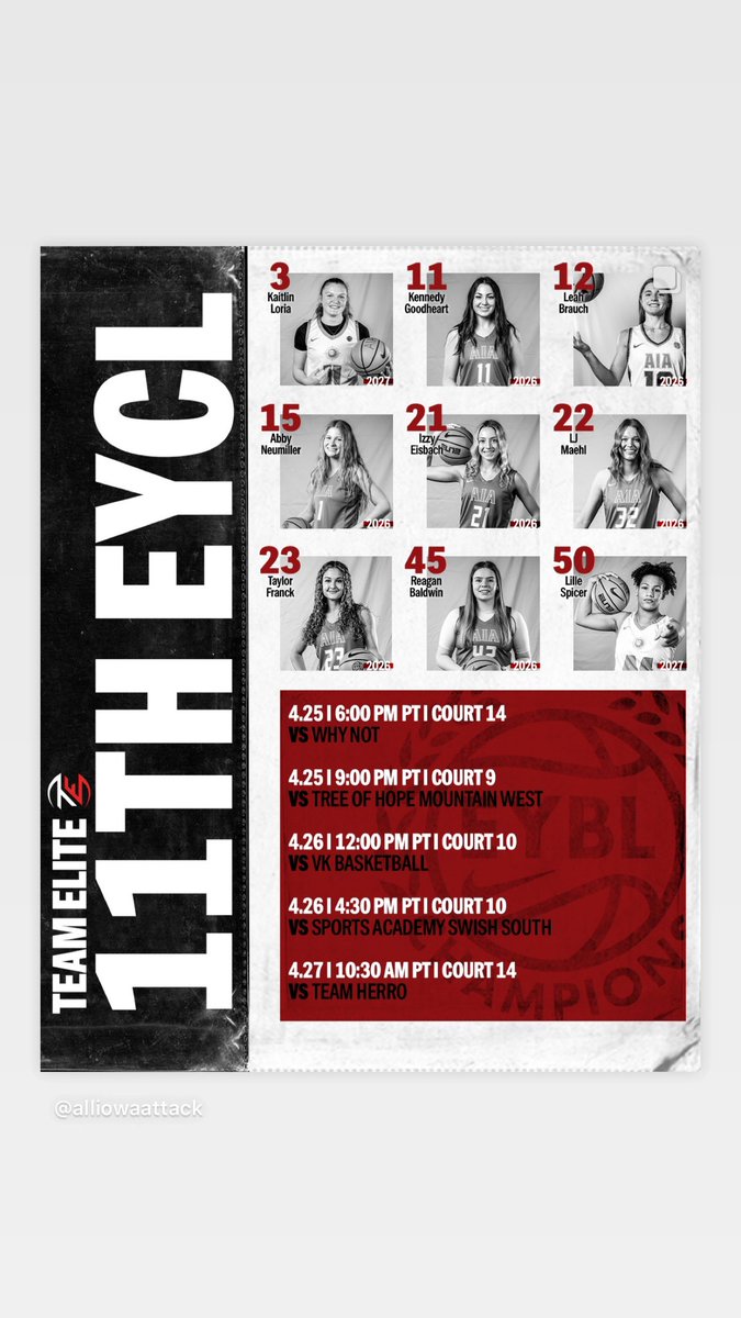 Ashli (@ashlispicer) on Twitter photo <a href="/SpicerLillianna/">Lillianna Spicer</a> is playing up for the 17u Elite team this weekend in Phoenix at the Boo Williams Invitational! This is her schedule for the weekend, come check her out! <a href="/AAU_Basketball/">AAU Basketball</a> <a href="/PGHIowa/">Prep Girls Hoops Iowa</a> <a href="/PGHBrooks/">Jeremy Brooks</a> <a href="/NCSAwbb/">NCSA Women’s Basketball Recruiting</a> <a href="/JrAllStarBB/">Jr. All-Star Girls Basketball</a> <a href="/SpicerLillianna/">Lillianna Spicer</a> is playing up for the 17u Elite team this weekend in Phoenix at the Boo Williams Invitational! This is her schedule for the weekend, come check her out! <a href="/AAU_Basketball/">AAU Basketball</a> <a href="/PGHIowa/">Prep Girls Hoops Iowa</a> <a href="/PGHBrooks/">Jeremy Brooks</a> <a href="/NCSAwbb/">NCSA Women’s Basketball Recruiting</a> <a href="/JrAllStarBB/">Jr. All-Star Girls Basketball</a>
