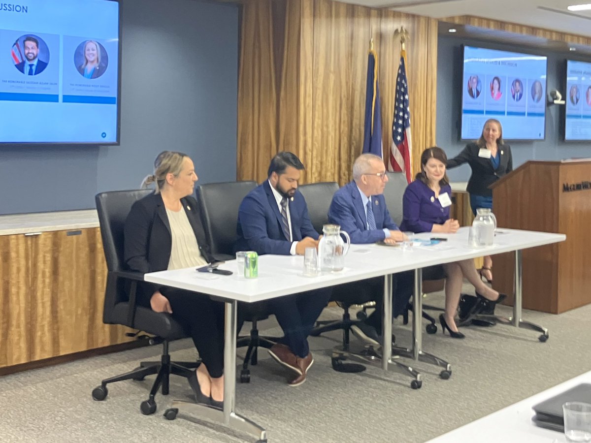 KimKlingler's tweet photo. Thank you @tysons_va & @mcguirewoods for hosting @ARLVACoR and the Commissioners of the Revenue Association of Virginia #CORVA
Special thanks also go to our guests and panelists @AdamEbbin @BarbaraFavola @SalimVASenate & @HollySeiboldVA
#SpringMeeting
#Legislative
#Conversations
#RelationshipsMatter
#PartnershipsMatter
#Thankyou