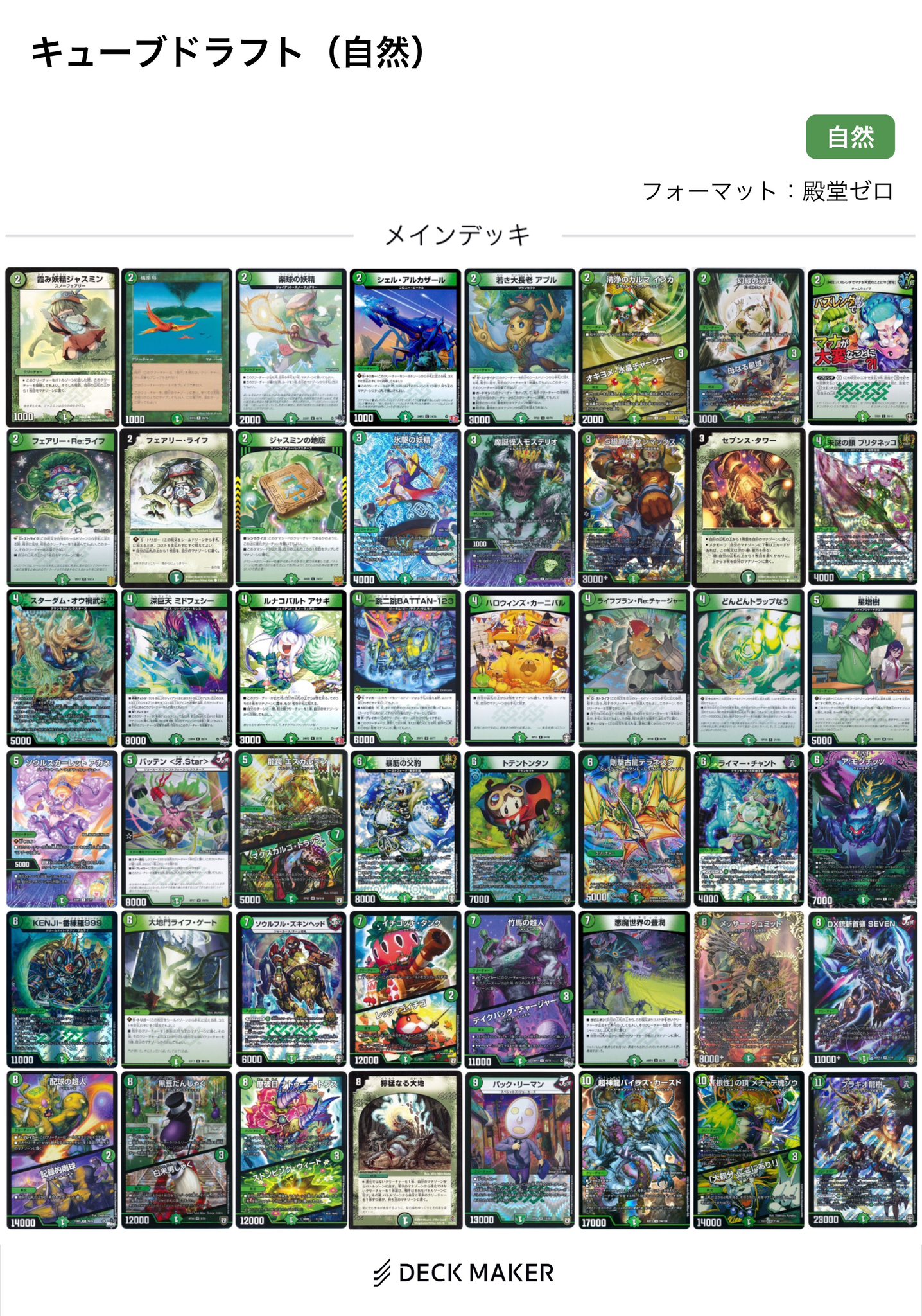 boumokou Cube Draft(デュエルマスターズキューブドラフト boumokou Cube Draft(デュエルマスターズキューブドラフト