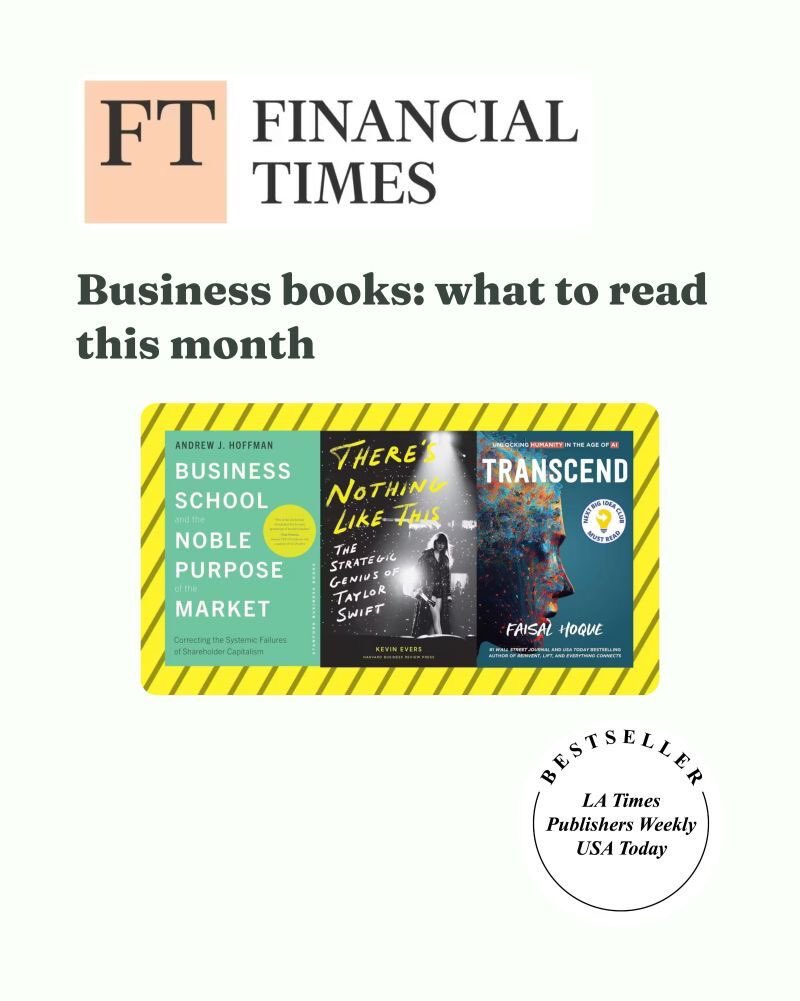 Faisal Hoque (@faisal_hoque) on Twitter photo Honored to have TRANSCEND featured in the <a href="/FinancialTimes/">Financial Times</a> A practical and philosophical look at humanity’s role in the age of AI.
➡️ Read the full review: ft.com/content/9f8b7e…
#AI #leadership #philosophy #impact #business Honored to have TRANSCEND featured in the <a href="/FinancialTimes/">Financial Times</a> A practical and philosophical look at humanity’s role in the age of AI.
➡️ Read the full review: ft.com/content/9f8b7e…
#AI #leadership #philosophy #impact #business
