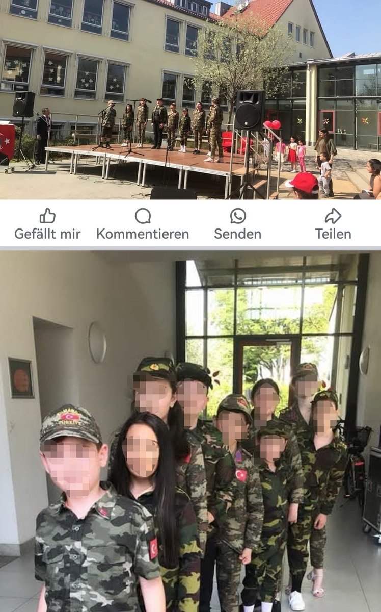 Alle national. Feiertage in der Türkei sind angelehnt an Genozide.
So auch der "Kindertag" an den #ArmenianGenocide 

"Feiertag der Nationalen Souveränität &amp; des Kindes" in jetziger Form ein Produkt der Militärdiktatur 1980.

So feiern es Türkisch-Klassen an  bayrischen Schulen: