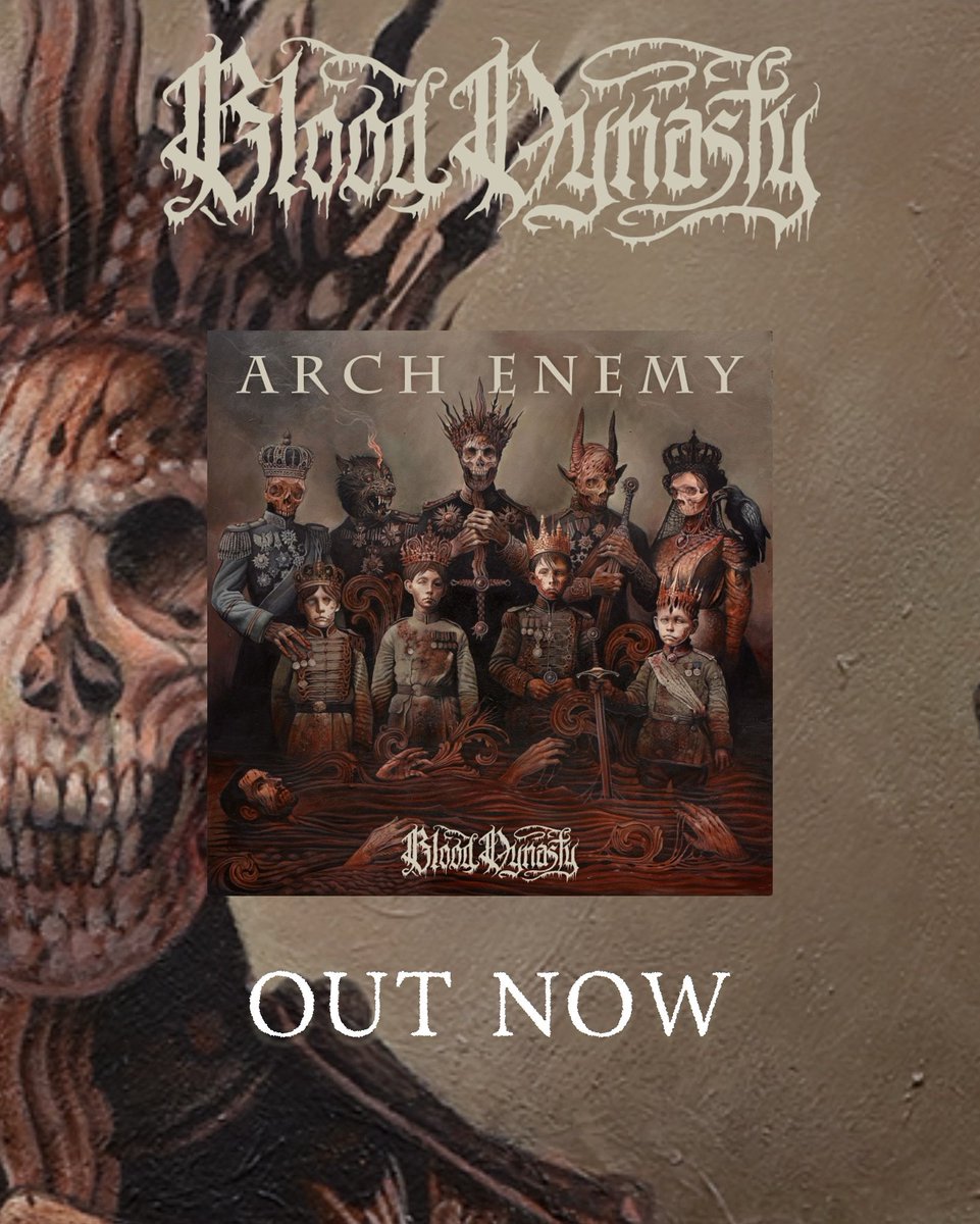 It's hard to believe that #BloodDynasty has been out for almost 3 weeks already! Have you found your personal #anthem on the album yet? Tell us which track you’ve had on repeat since the release! 🤘🏻▶️ blood-dynasty.com #archenemy #newmusic #new #metal
