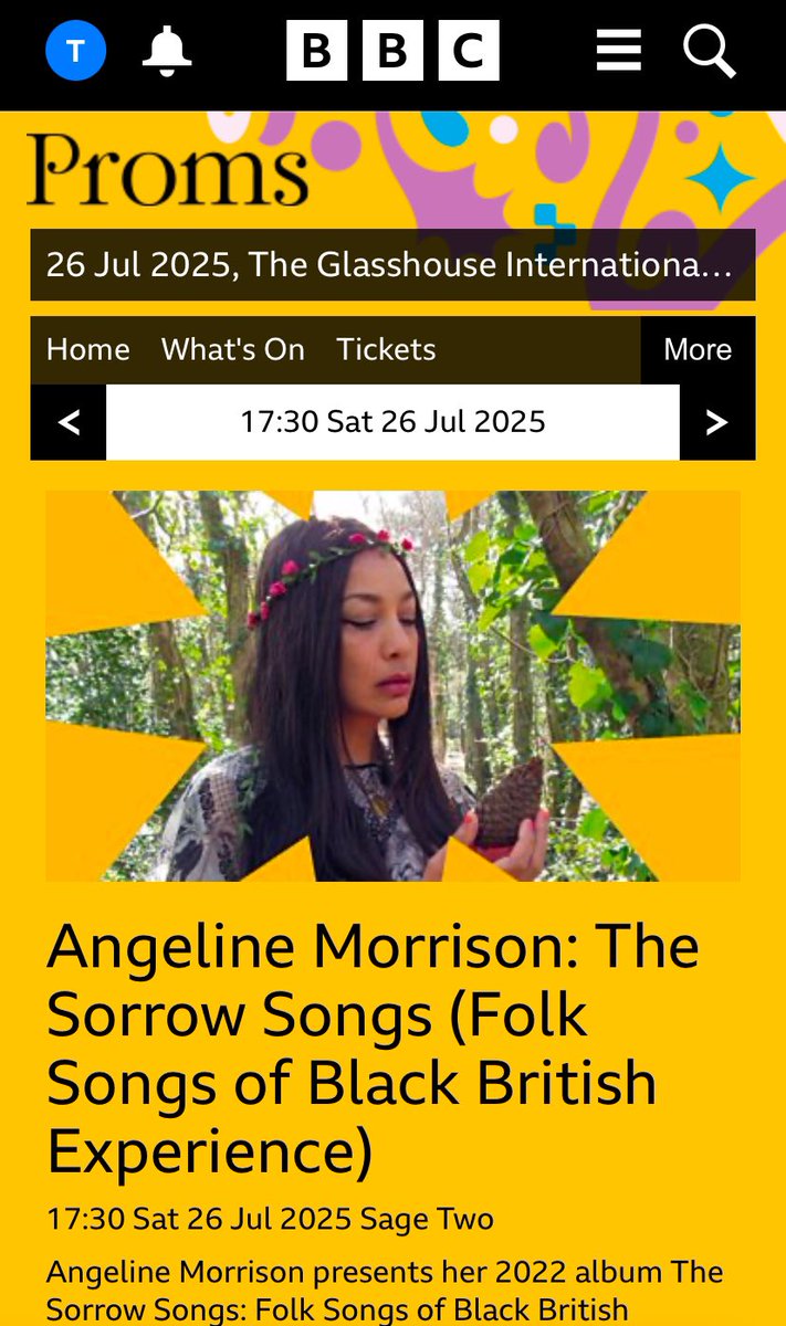 Yes! This is really happening! The Sorrow Songs album live at <a href="/bbcproms/">BBC Proms</a> - feat: the brilliance of Eliza Carthy, Alex Neilson, <a href="/MattQuinnMusic/">Matt Quinn - Folk Musician</a> , Hamilton Gross, Clarke Camilleri. Black History IS British History. bbc.co.uk/events/e6dhj5