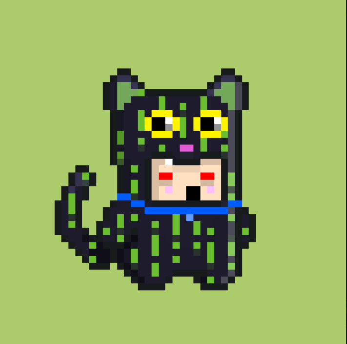 Lyle_Blood's tweet photo. ai is the best right xD 
This is my first NFT using PIXEL TOKEN and the name of this NFT is  #pixelchibi wen  Ronin Chibis - The forgotten Tribe 🫶 https://t.co/yoR1R4ka0Y