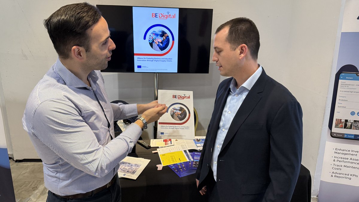 🚀 Atlantis participated in the #SmartFactory Conference, showcasing the Be-Digital project! 🌐 A great event highlighting the future of digital supply chains &amp; smart manufacturing.
More on Be-Digital 👉 bedigital-project.eu
#Industry4.0 #DigitalTransformation