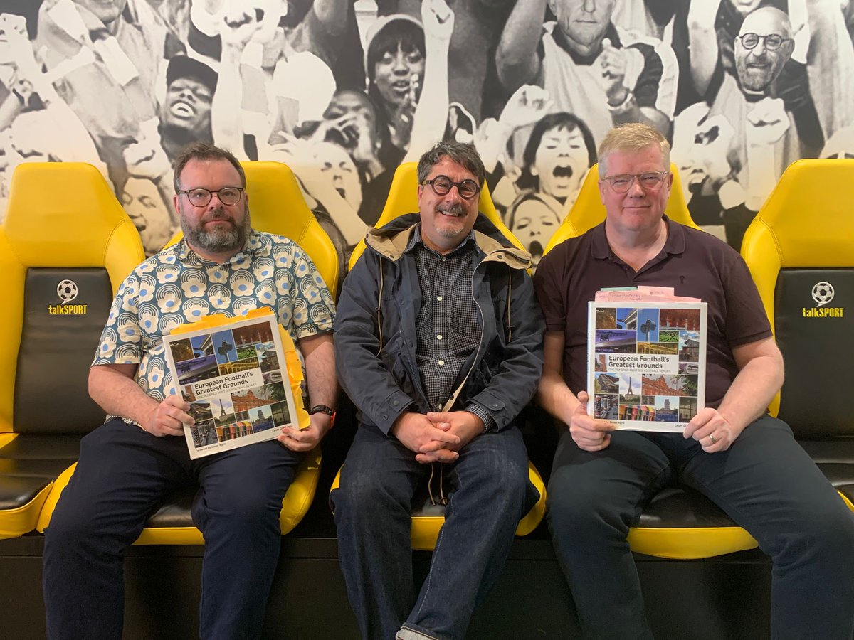 BTurnstiles's tweet image. Thrilled to be invited to @talkSPORT today to discuss the book with the legend that is @TheAdrianDurham. Lovely conversation about all things football stadiums. Thanks for the hospitality guys. @BookiePrize @Mike_Bayly @PitchPublishing @ProperFootball8 @puffpuff65 @StanchionBooks