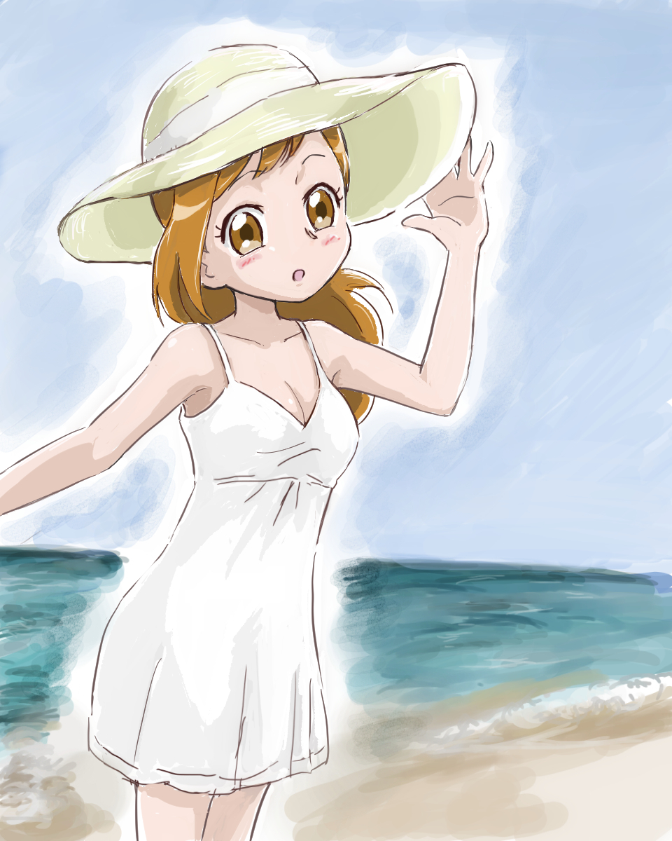 「暑い～。 」|おふとん(ヒミコ)のイラスト