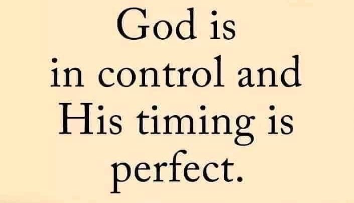 God is in control ❤️🙏🏾