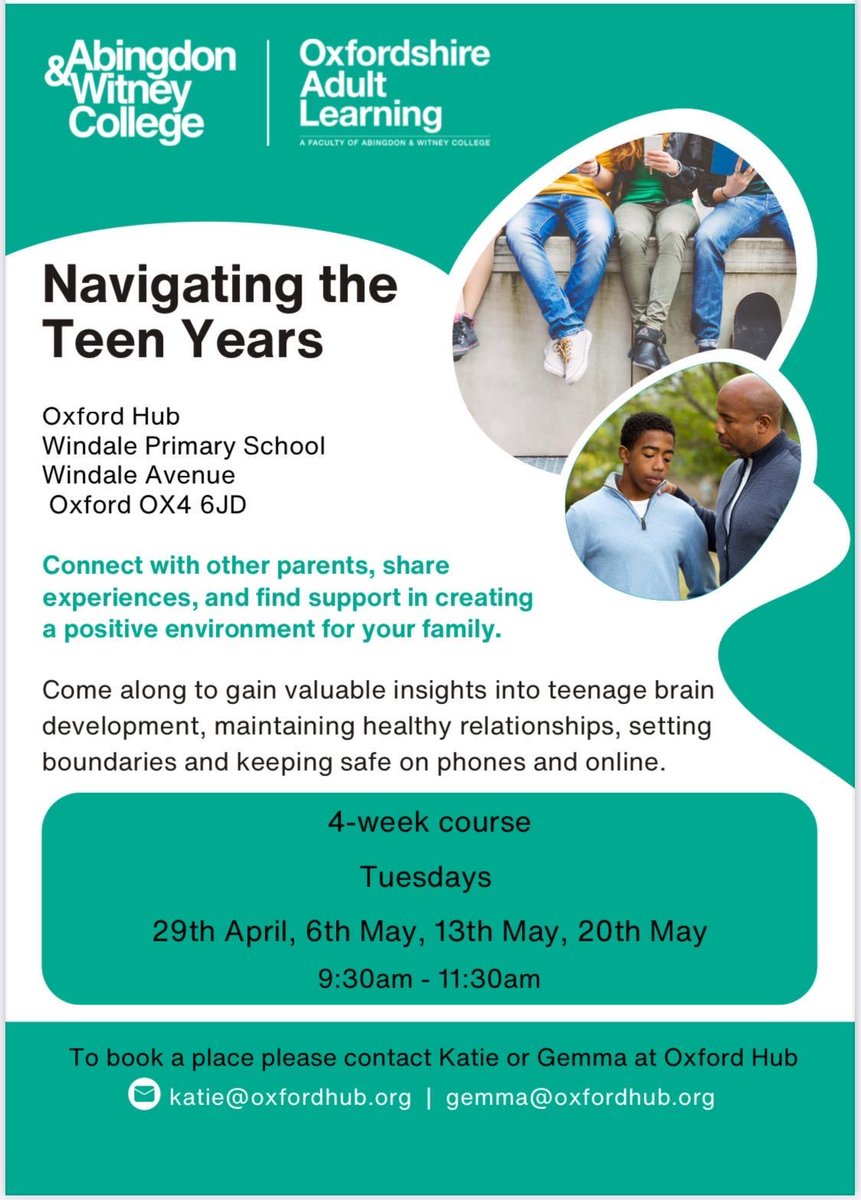 🚨 Only 2 spaces left! 🚨
Our Navigating the Teen Years course on Tuesday 29th April is nearly full — don’t miss your chance to join this supportive, practical, and judgment-free space for parents and carers of teens. 💬💛