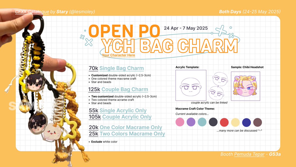 staryinthedusk's tweet photo. [🔁&amp;💖 very appreciated!]

OPEN PO for #CFXX #CF20
📆24 Apr - 7 May 2025
📍Both days - G53a (booth pemuda tepar)
✨Fandom: alien stage, plave, orv, genshin impact, ych

🔗Pick up and mail order: https://t.co/5cindF44wV

(1/2)

#comifuro #cfxxcatalogue #cf20catalogue https://t.co/nByo6kfIJN