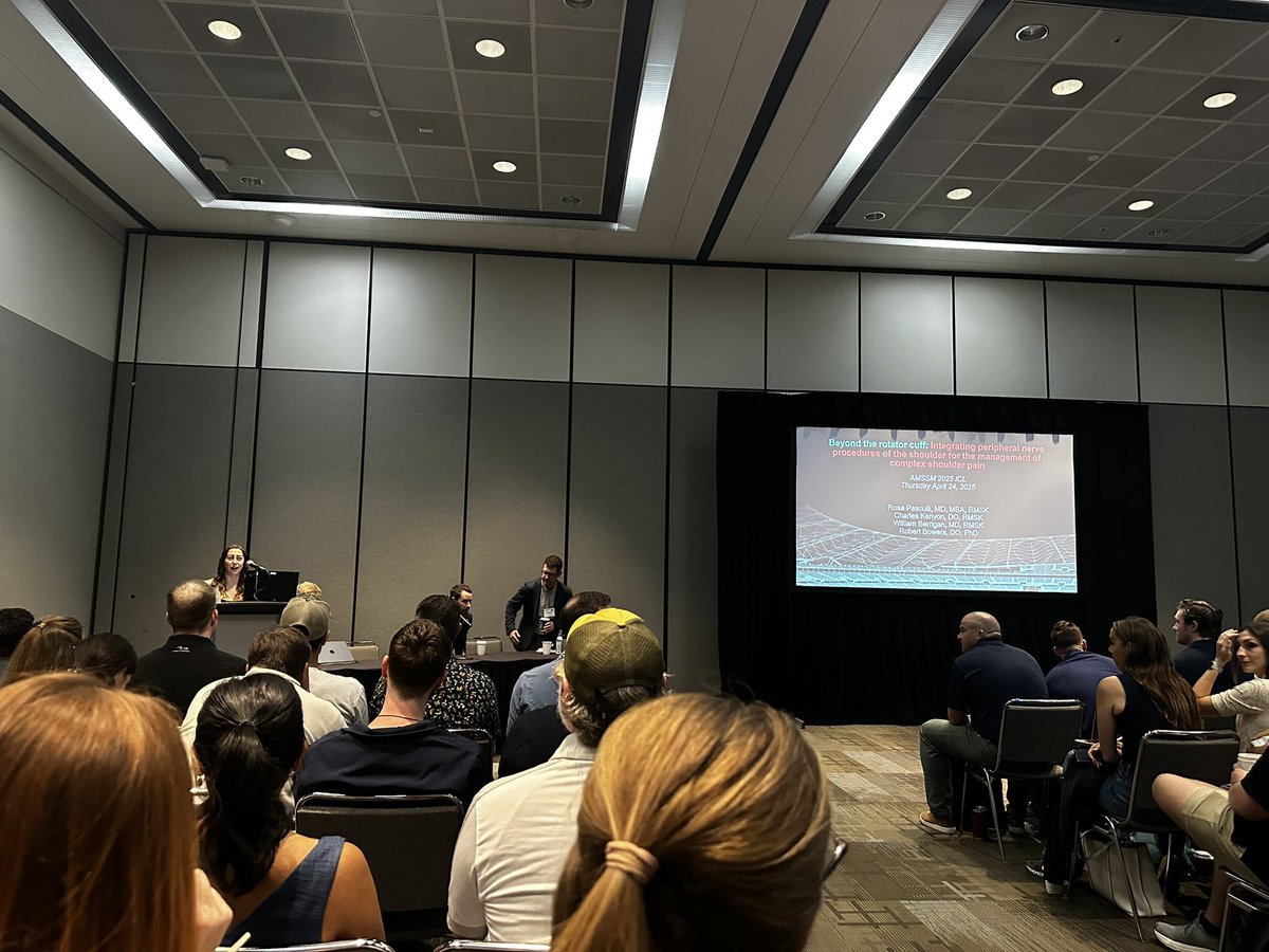 George Raum, DO (@georgeraumdo) on Twitter photo Standing room only for the Emory alumni shoulder pain consortium this AM. Ton of great clinical pearls for peripheral nerve interventions!
<a href="/RosaPasculliMD/">Rosa Pasculli, MD, MBA</a>
<a href="/C_KenyonDO/">Charles Kenyon, DO, MS, CSCS</a>
<a href="/WBerriganMD/">William Berrigan, MD, RMSK</a>
<a href="/TheDrROBO/">Robby Bowers DO, PhD</a> Standing room only for the Emory alumni shoulder pain consortium this AM. Ton of great clinical pearls for peripheral nerve interventions!
<a href="/RosaPasculliMD/">Rosa Pasculli, MD, MBA</a>
<a href="/C_KenyonDO/">Charles Kenyon, DO, MS, CSCS</a>
<a href="/WBerriganMD/">William Berrigan, MD, RMSK</a>
<a href="/TheDrROBO/">Robby Bowers DO, PhD</a>