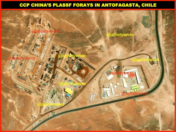 rajfortyseven's tweet photo. #CCP #China’s #PLASSF forays in #Antofagasta #Chile.
In garb of joint initiative betn #UCN& #NAOC research on solar system,protoplanetary disks,star formation,interstellar medium&astrochemistry, extrasolar planets,stars,clusters,galaxies,galactic nuclei,cosmology, astrophysics. https://t.co/8Aqfh4cKL3