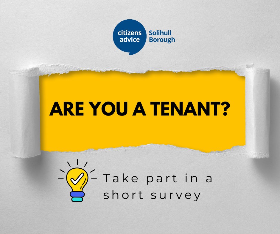 Are you a tenant in the West Midlands? We’d like to invite you to take part in a short survey➡️ bit.ly/4jN1U3p
The survey will take approximately 5 minutes to complete, and all answers are anonymous.