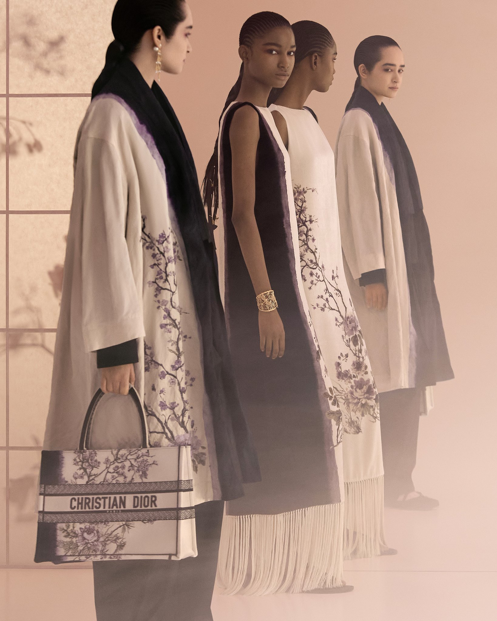 AYA　Christian Dior 青 フリンジ ストール AYA様専用 Christian Dior 青 フリンジ ストール