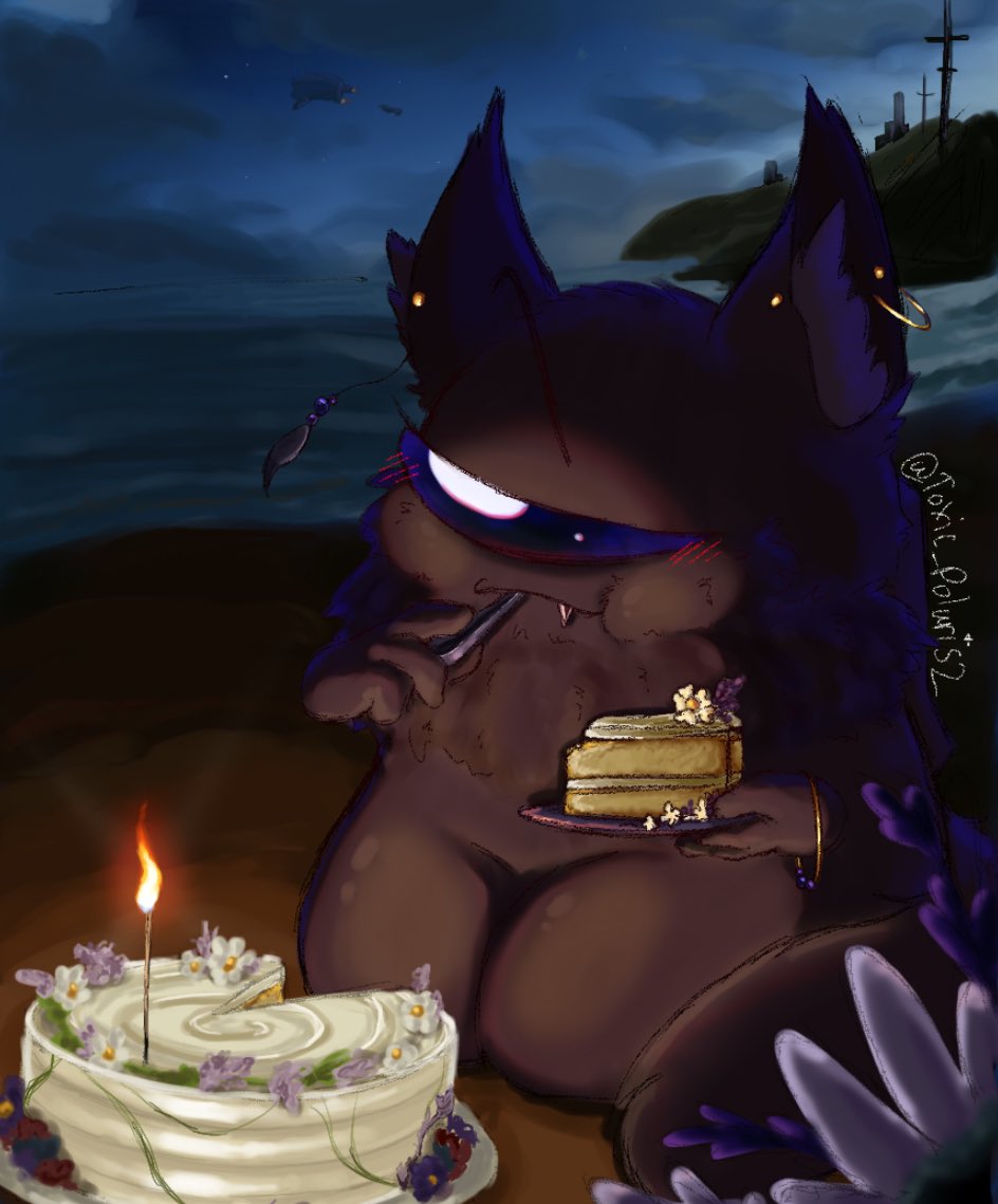 Quick birthday art I did for <a href="/FridaLadyWolf/">フリーダ 🐺🥥</a> ❤️🎂

#AmongUsArt #amongusart