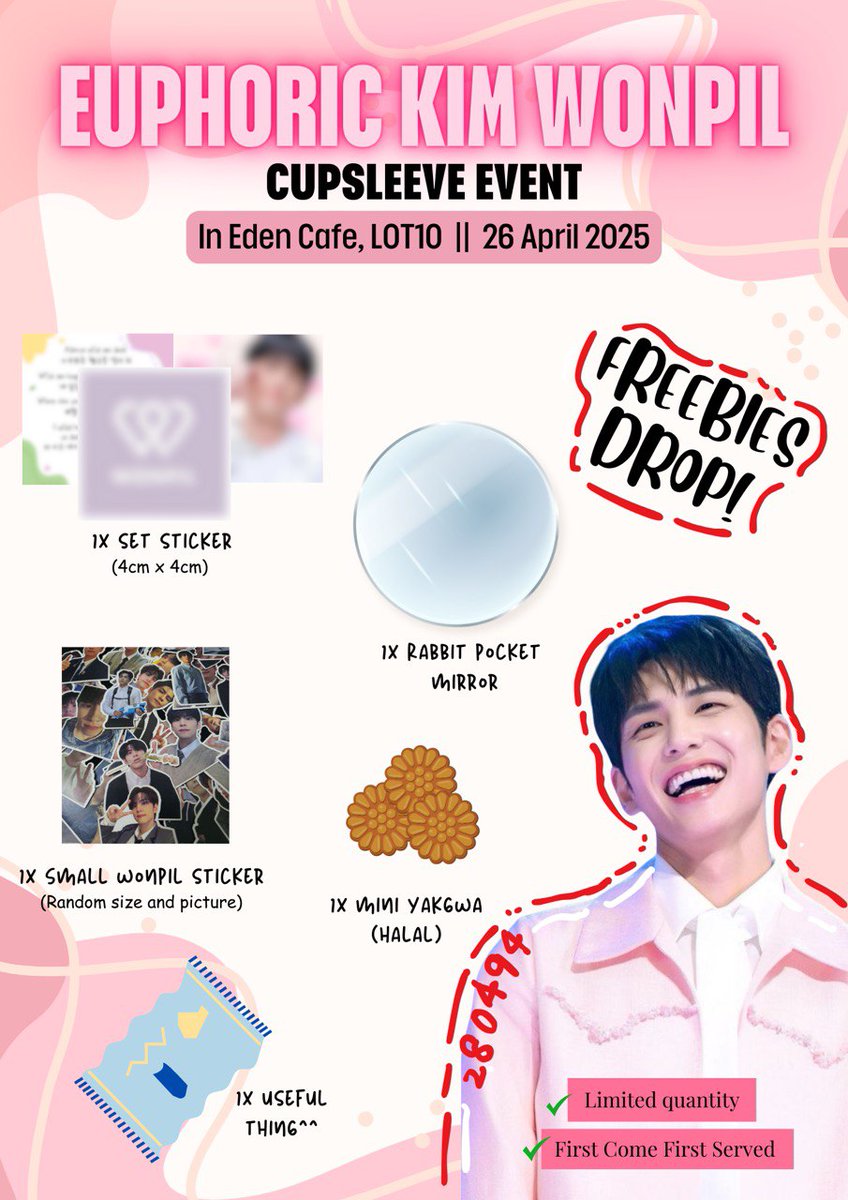 pirinamubuaya's tweet photo. Hi mydays🍀
Feel free to claim this. Just say hi! 🙋🏻‍♀️ Will update the outfit on that day. See you there. 🫶🏼🫶🏼 #EUPHORICKIMWONPIL https://t.co/XEPtOSBc7W