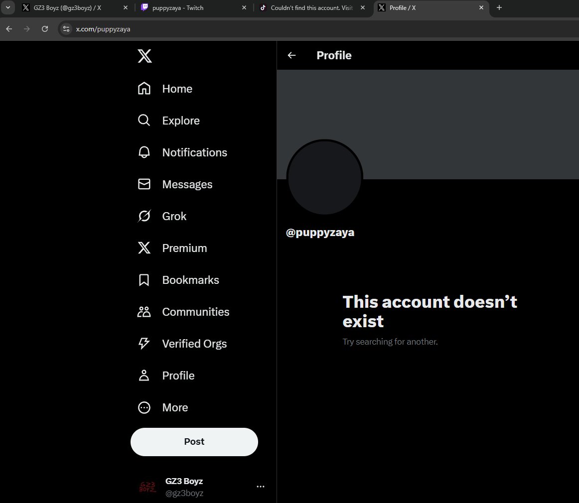GZ3Boyz's tweet photo. Welcome back to a GZ3 News Update.

Groomer Yerzi (26) deleted his 'gf appreciation post' and her comments on TikTok. He has also hidden his LinkedIn account.

Puppy (Was 17) has changed her Twitch, Twitter &amp; TikTok to vanish..? 😊

Why? We already have everything saved. 😂 https://t.co/TJvnbE1Sbt