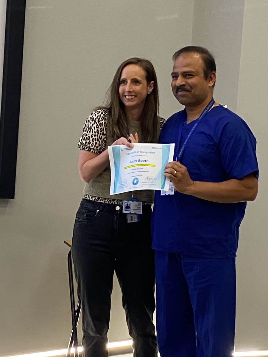 Laura Jane Booth (@laurajanebooth) on Twitter photo So this happened! First time an operating department practitioner has received this assessor award in my hospital!
Iโm so proud to be an Allied Health Professional and stand shoulder to shoulder with other NHS professionals! #ODPHiddenNoLonger <a href="/MSEHospitals/">Mid and South Essex NHS Foundation Trust</a> <a href="/CollegeODP/">College Of Operating Department Practitioners</a> So this happened! First time an operating department practitioner has received this assessor award in my hospital!
Iโm so proud to be an Allied Health Professional and stand shoulder to shoulder with other NHS professionals! #ODPHiddenNoLonger <a href="/MSEHospitals/">Mid and South Essex NHS Foundation Trust</a> <a href="/CollegeODP/">College Of Operating Department Practitioners</a>