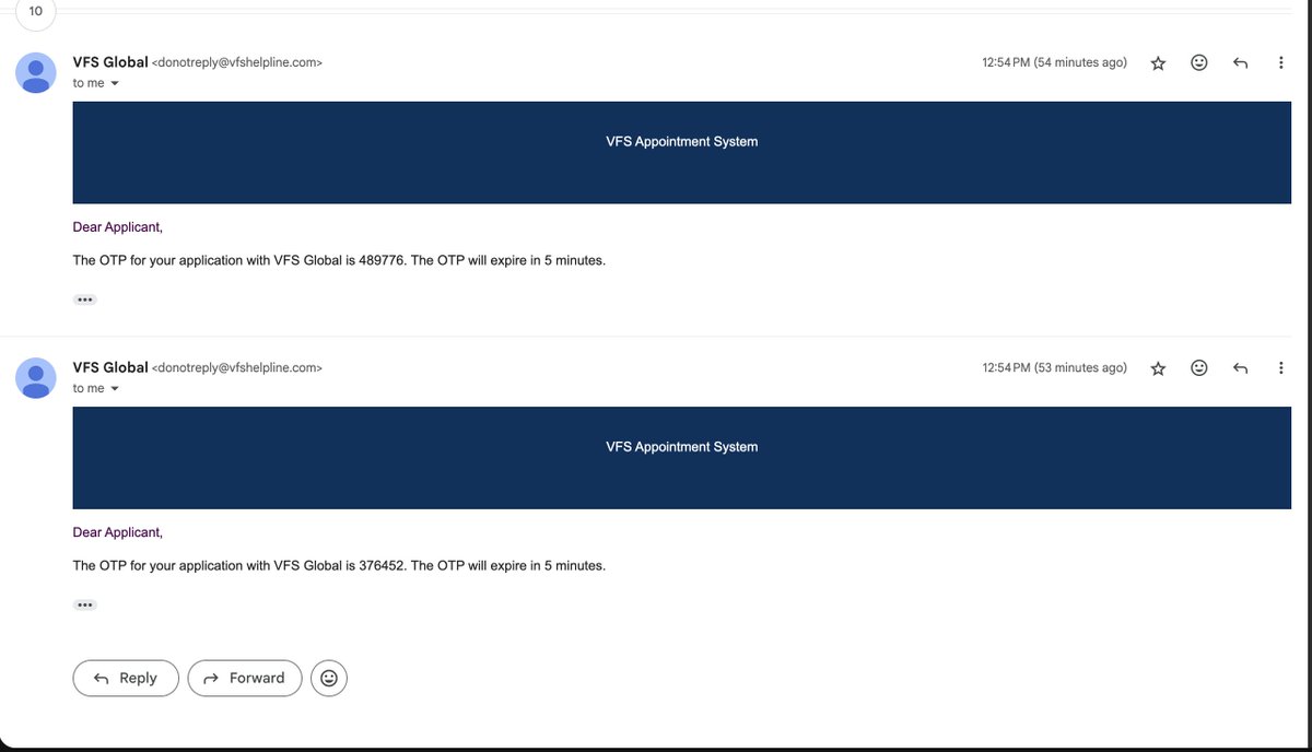 _justsimplify's tweet photo. For ref: 2 emails back to back with different OTPs. Which one should I believe in while logging in? https://t.co/4Z93rcF7t7