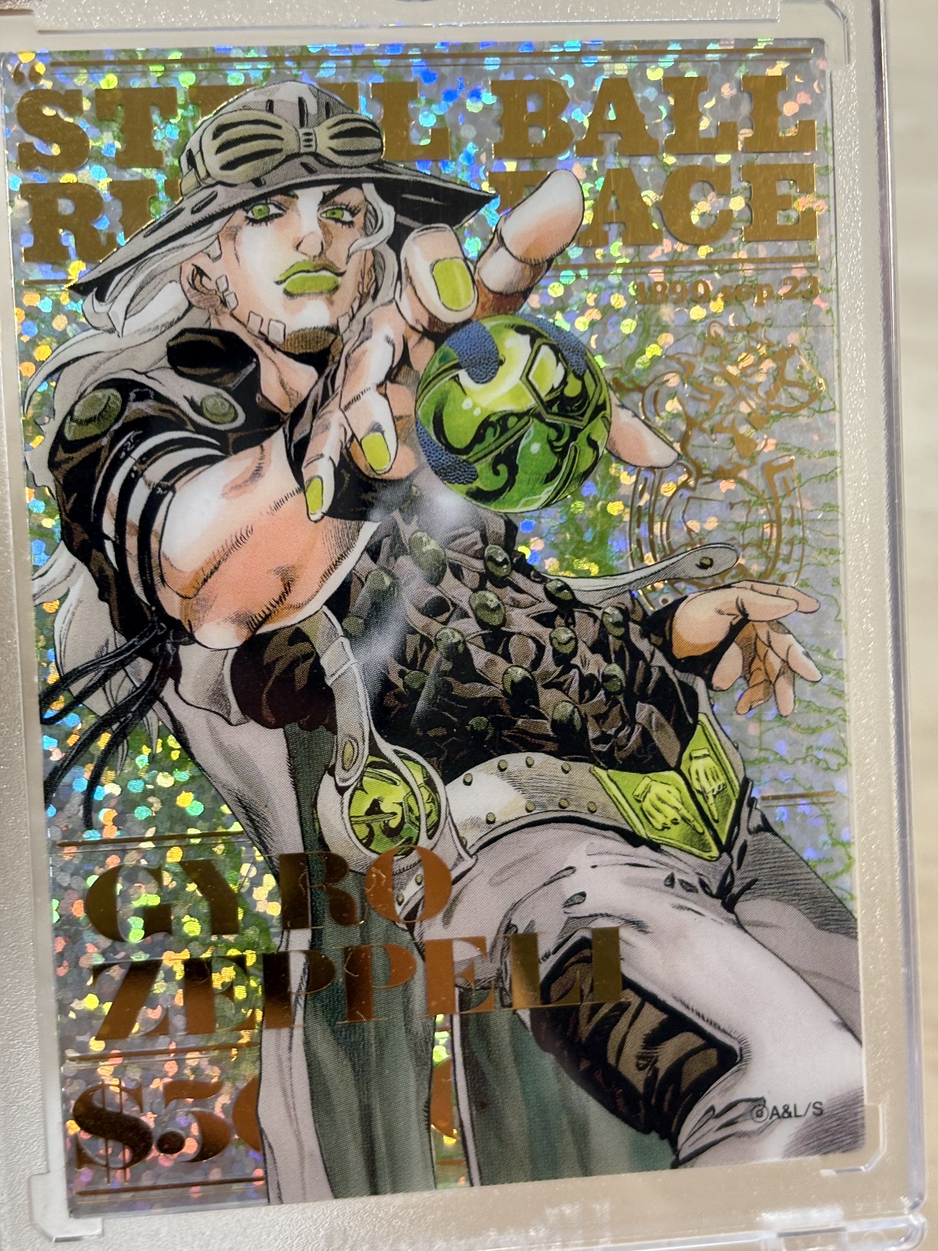 ジョジョキャラバン ポスター 箔押しクリアカードB （JOJO