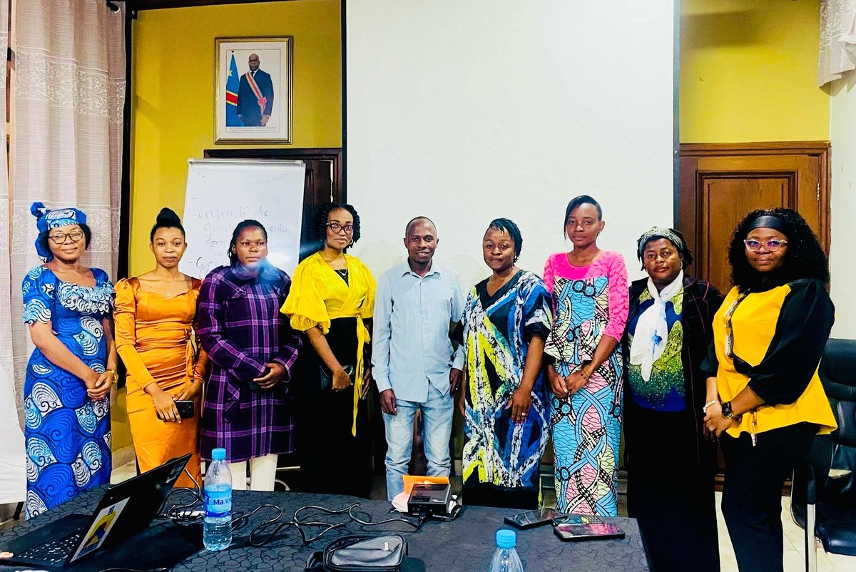 KvinnaKvinnaINT's tweet photo. Doing business almost as usual we held a capacity-building workshop in DRCongo assessing capacity needs of partners. Focus was on capacity build. of @mwanamke_kesho, @prunellerdcasbl &amp; @GEpanouie , who're implementing the Kvinna till Kvinna supported 'Wasichana na Amani' project. https://t.co/kLDJWpTp4H