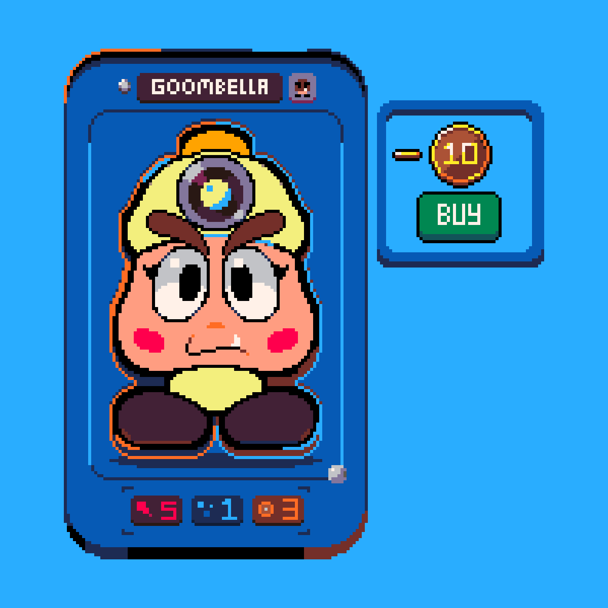VictoryBizma's tweet photo. Intento de Goombella #pixelart https://t.co/traaBapzDx
