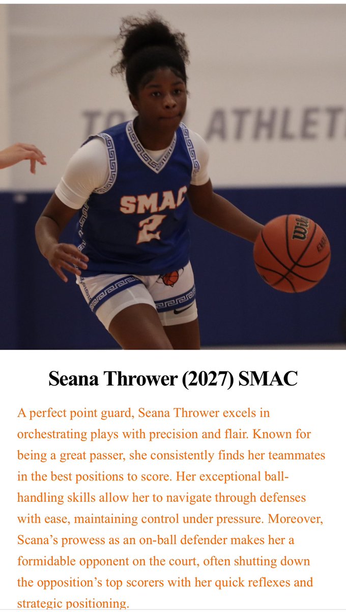 SeanaThrower's tweet image. I'm grateful for the article, @NE2KHoops It's a privilege to play this game. @SMACBasketball @SMACELITE