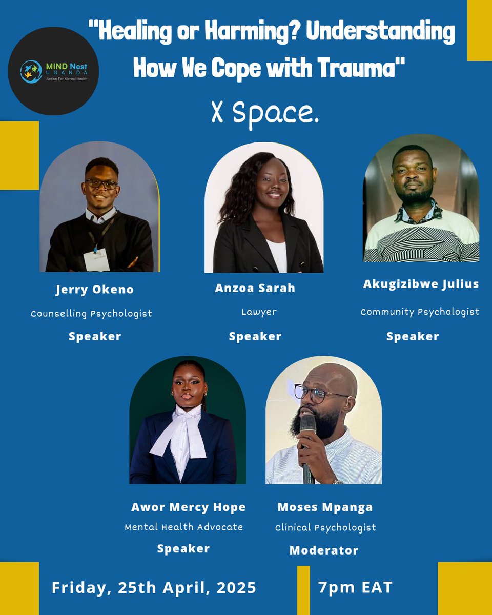 Healing or Just Surviving?

Silence can look like strength. “I’m fine” can hide the storm.

Is it peace—or shutdown? Growth—or just survival?

We're diving into the messy middle of healing.

25th Friday, April

Time: 7pm EAT
 x.com/i/spaces/1ynJO…

#themindnest #HealingJourney