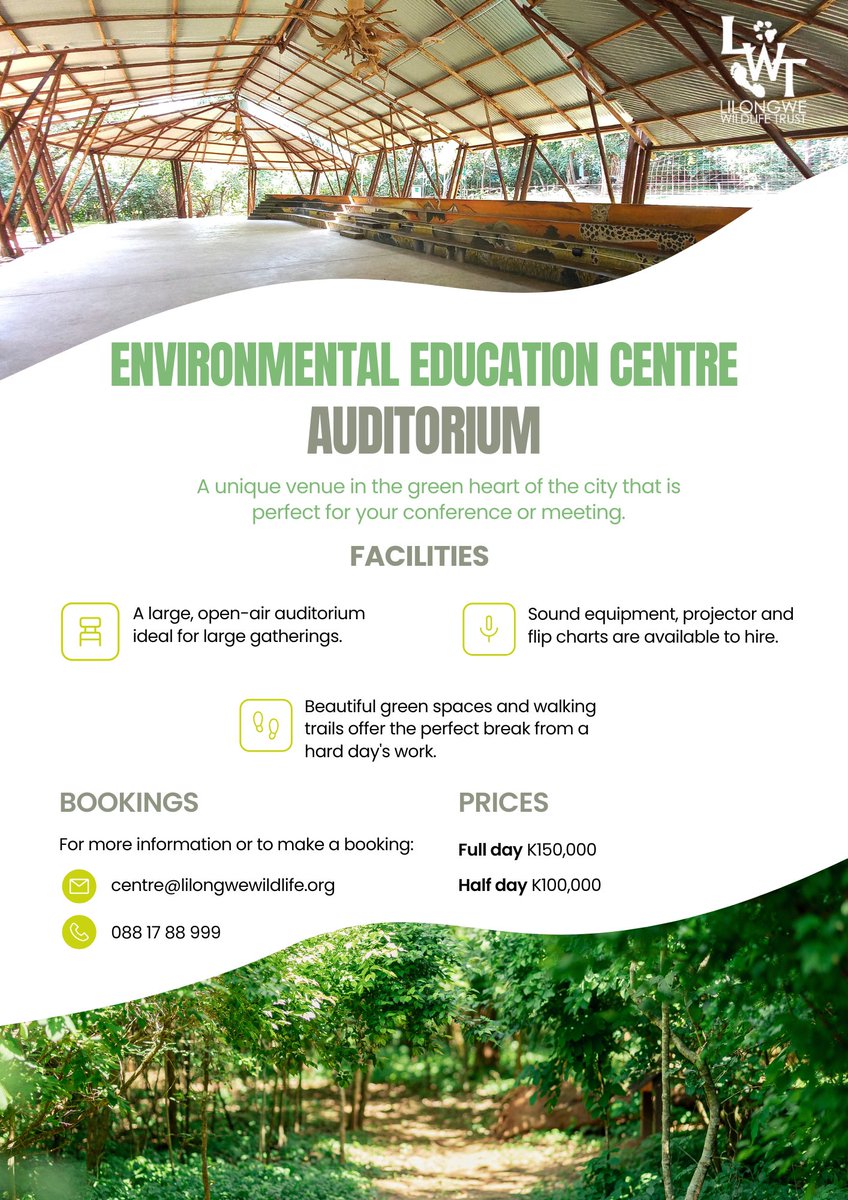 New! Our auditorium space is now available for hire