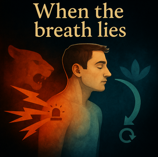 You’re breathing like you’re being chased by a tiger.

You don’t notice it.
Unfortunately your nervous system does.

Here’s how your breath is keeping you stressed, anxious, and exhausted:
 
(plus one simple technique to break the cycle) 🔄