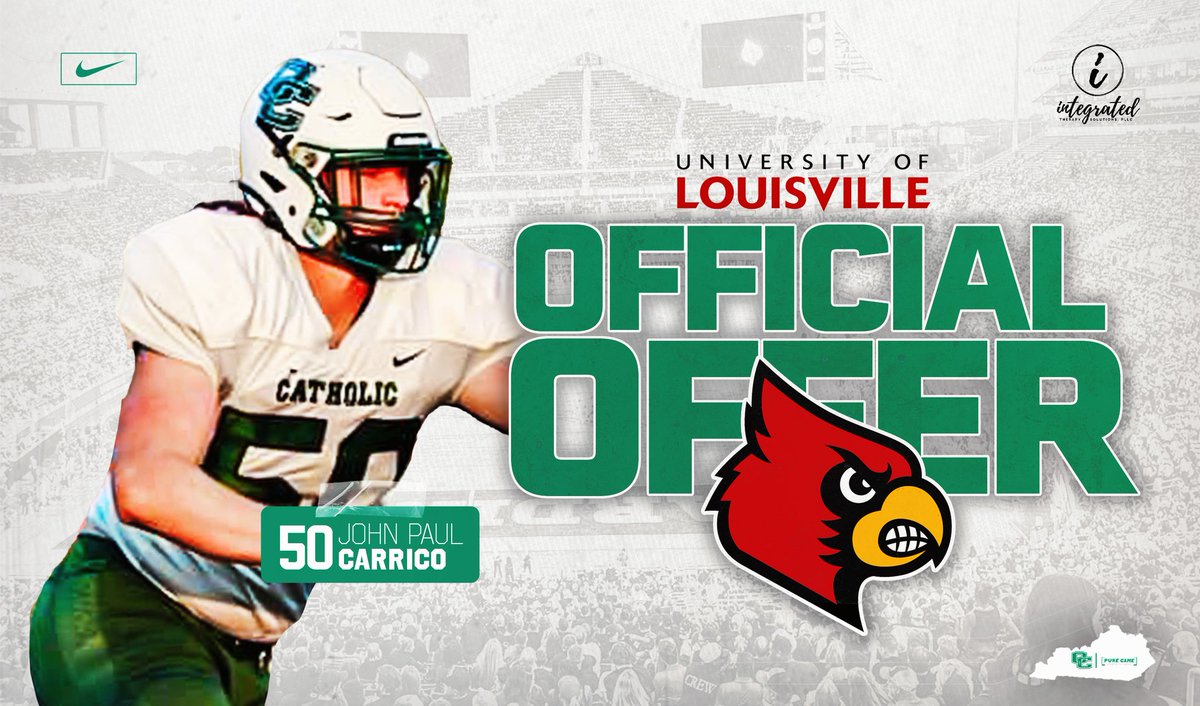 🚨P4 OFFER ALERT 🚨

2028 Offensive Linemen John Paul Carrico ➡️ Louisville Football

#WeAreOC