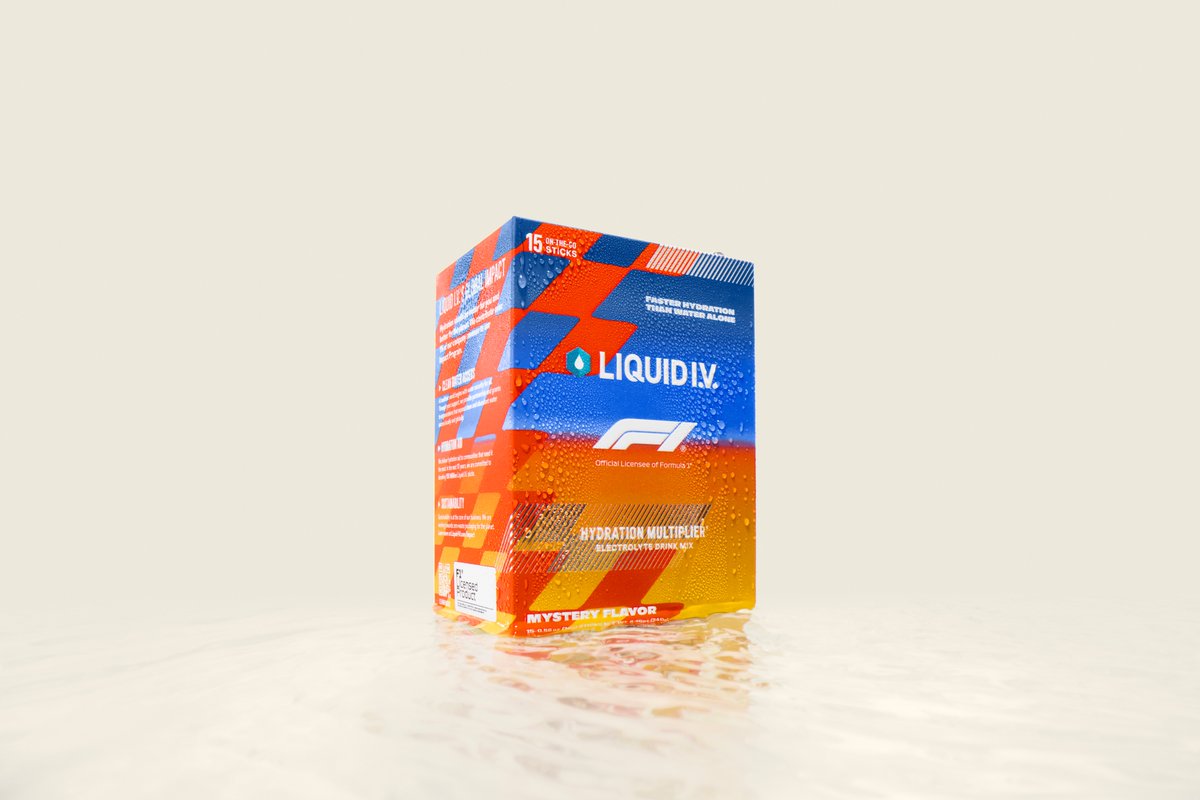 Adam Stern (@a_s12) on Twitter photo .<a href="/LiquidIV/">Liquid I.V.</a> is expanding its sponsorship of <a href="/F1/">Formula 1</a> with new licensing rights for a "Mystery Flavor" package that will be sold on the powdered drink mix brand's website and the TikTok Shop for $23.40 for a limited time.
➡️ Fans will be able to sample it next week at <a href="/F1Miami/">F1 Miami Grand Prix</a>. .<a href="/LiquidIV/">Liquid I.V.</a> is expanding its sponsorship of <a href="/F1/">Formula 1</a> with new licensing rights for a "Mystery Flavor" package that will be sold on the powdered drink mix brand's website and the TikTok Shop for $23.40 for a limited time.
➡️ Fans will be able to sample it next week at <a href="/F1Miami/">F1 Miami Grand Prix</a>.
